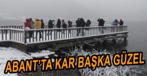 ABANT BEYAZ GELİNLİĞİ GİYDİ