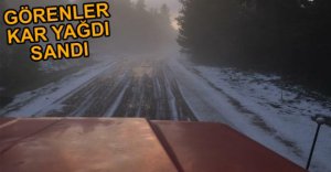 AĞUSTOS ORTASINDA İLGİNÇ GÖRÜNTÜ