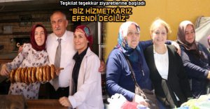 AK PARTİLİLER TEŞEKKÜR ZİYARETLERİNE BAŞLADI