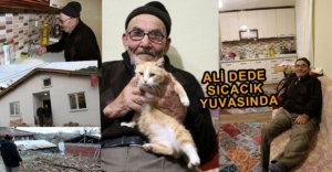 ALİ DEDE KEDİLERİYLE SICAK YUVASINDA