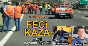 ARABA ÇARPAN İŞÇİLER HAYATINI KAYBETTİ