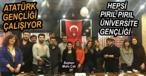 ATATÜRK GENÇLİĞİ AİBÜ'DE ÇALIŞIYOR