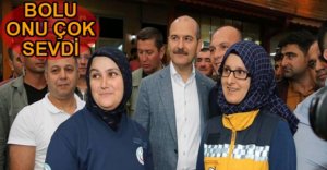 BAKAN SOYLU'YA SEVGİ SELİ