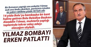 BAŞKAN YILMAZ BOMBAYI PATLATTI
