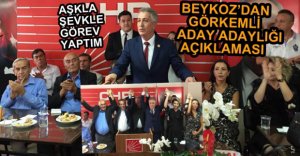 BEYKOZ GÖRKEMLİ TÖRENLE ADAY ADAYLIĞINI AÇIKLADI