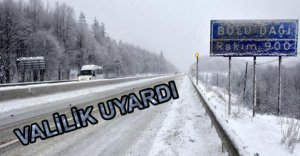 BOLU VALİLİĞİNDEN KAR UYARISI