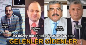 BOLU'DA ÖNEMLİ ATAMALAR