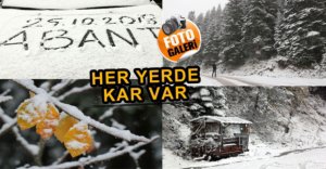 BOLU'NUN DÖRT BİR YANI BEMBEYAZ