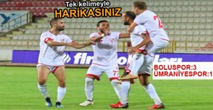 BOLUSPOR KAYIPSIZ DEVAM EDİYOR