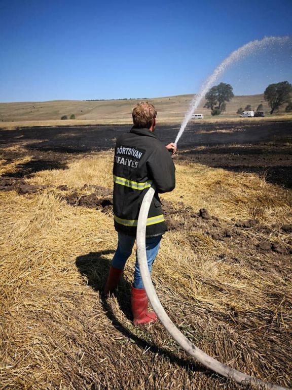 ANIZ YANGININDAN SON ANDA KURTARILDI