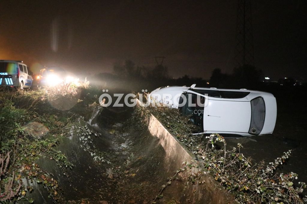 BETON SU KANALINA ÇARPARAK DURDU