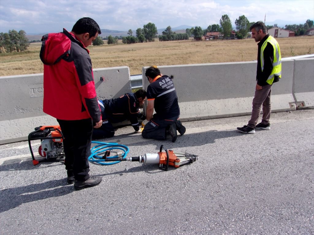 BETONA SIKIŞAN YAVRULAR İÇİN AFAD SEFERBER OLDU