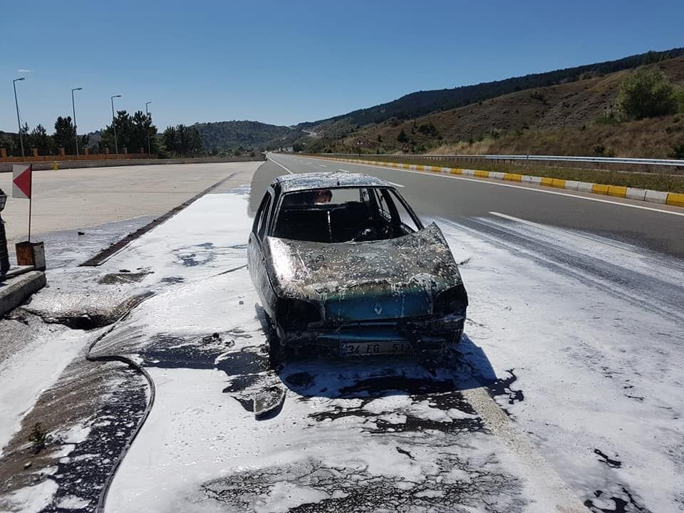 SEYİR HALİNDEYKEN ALEV ALEV YANDI