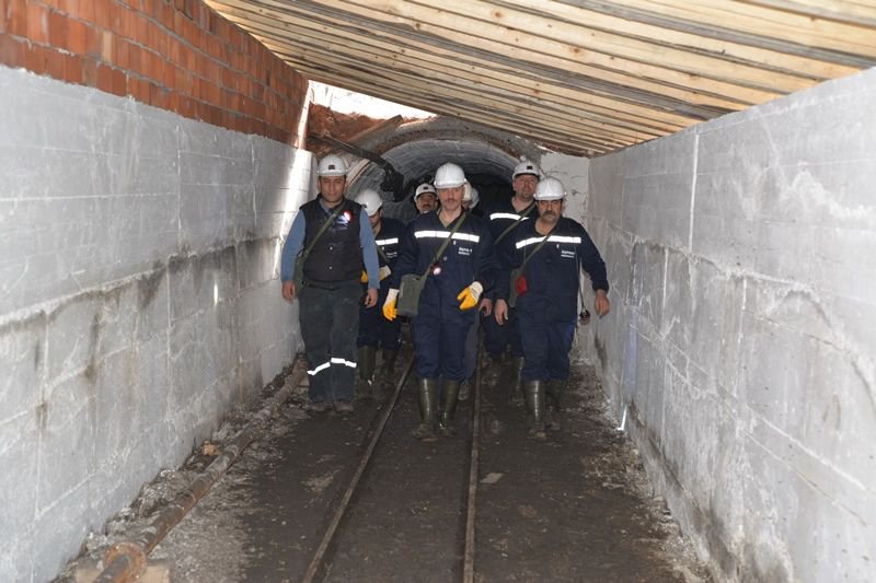 VALİ BARUŞ MADEN OCAĞINI İNCELEDİ