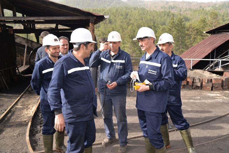 VALİ BARUŞ MADEN OCAĞINI İNCELEDİ