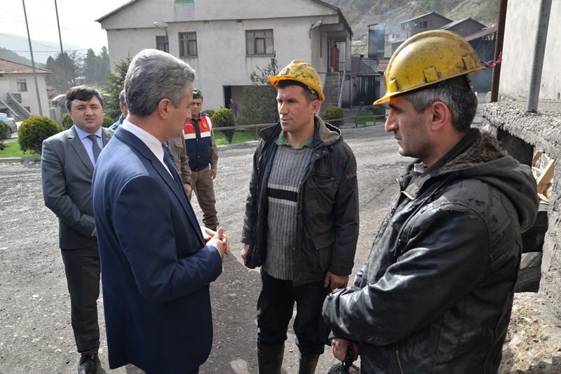 VALİ BARUŞ MADEN OCAĞINI İNCELEDİ
