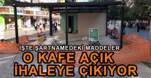 CADDEDEKİ O KAFETERYA İHALEYE ÇIKIYOR