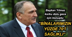“DEPREMLE YAŞAMAYI ÖĞRENMEK DURUMUNDAYIZ”