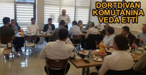 DÖRTDİVAN'DAN, JANDARMA KOMUTANINA VEDA YEMEĞİ