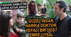EMRE UYSAL KİTABINI İMZALADI