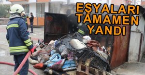 EŞYALARI TAMAMEN YANDI