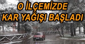 GEREDE’DE KAR YAĞIŞI BAŞLADI