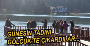 GÜNEŞİ GÖREN GÖLCÜK'E KOŞTU...