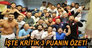 İŞTE KRİTİK MAÇIN ÖZETİ...