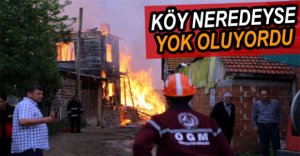 YANGIN KÖYÜ KÜLE ÇEVİRDİ