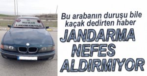 KAÇAK BMW’YE EL KONULDU