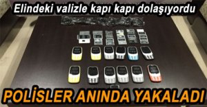 KAÇAK TELEFON SATICISI YAKALANDI