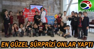 KADIN ÖĞRETMENLERE ÖĞRENCİLERİNDEN SÜRPRİZ