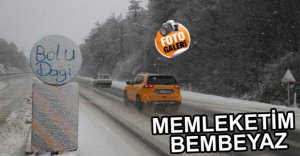 KAR BU KEZ SERT GELDİ