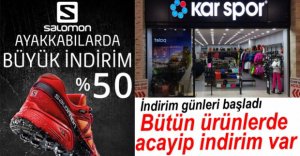 KAR SPOR'DA İNDİRİM GÜNLERİ BAŞLADI