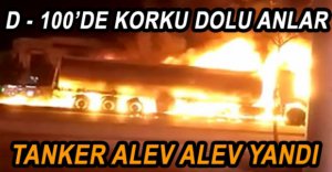 KAYNAŞLI’DA TIR ALEV ALEV YANDI