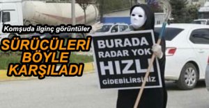 KOMŞU İLİMİZİN TRAFİĞİNDE İLGİNÇ GÖRÜNTÜLER