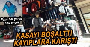 MÜŞTERİ KILIĞINDA GİRİP SOYGUN YAPTI