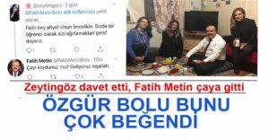 ÖĞRENCİLER ÇAĞIRDI, FATİH METİN ÇAYA GİTTİ
