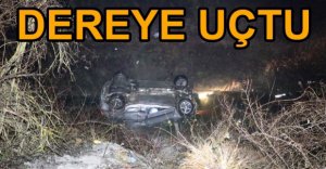 OTOMOBİL DEVRİLDİ, 3 KİŞİ YARALANDI