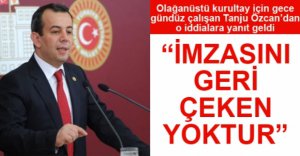 ÖZCAN’DAN İDDİALARINA CEVAP