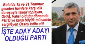 ÖZSOY GÖREVİNDEN İSTİFA ETTİ