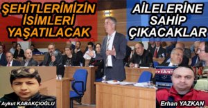 ŞEHİTLERİMİZİN ANISI YAŞAYACAK