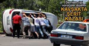 ŞERİT KAZASINDA 4 KİŞİ YARALANDI