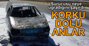 SEYİR HALİNDEYKEN ALEV ALEV YANDI