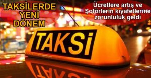 TAKSİLERE ZAM GELDİ