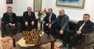 TANJU ÖZCAN, BAŞKAN YILMAZ'I ZİYARET ETTİ