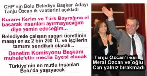 TANJU ÖZCAN'DAN İLK VAATLER