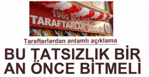 TARAFTARLARDAN BİRLİK BERABERLİK AÇIKLAMASI