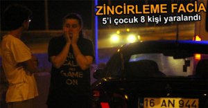 TEM'DE ZİNCİRLEME KAZA