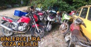 TRAFİK UYGULAMASINDA BİNLERCE LİRA CEZA KESİLDİ